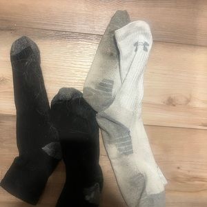2 pairs used socks men’s large Nike under armor